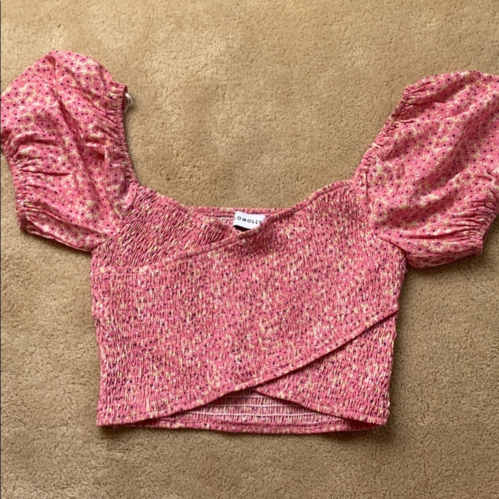 Pink Hello Molly Crop Top